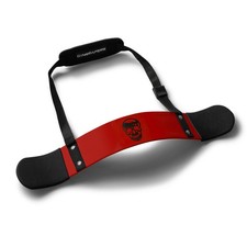 Gymreapers Bicep Arm Blaster - Thick Aluminum Support Curl Isolator Red