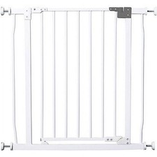 DREAMBABY LIBERTY AUTO CLOSE SECURITY GATE W/ STAY OPEN FEATURE - WHITE/GRAY