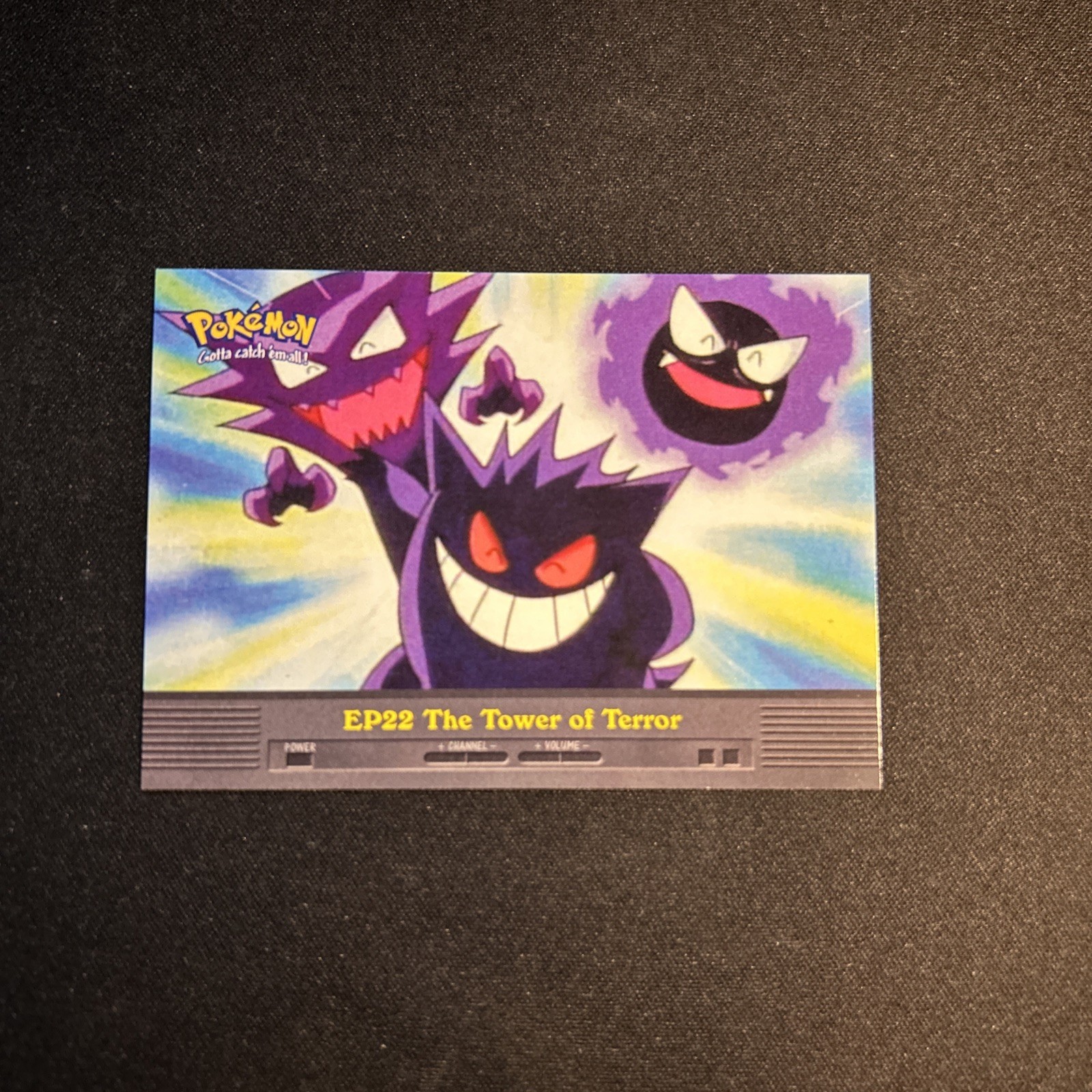 Topps EP22 The Tower of Terror Pokemon Card Blue Logo NON Holo Foil NM Near Mint