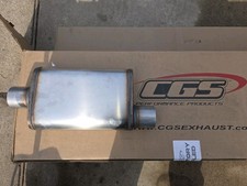 Cgs Motorsports Muffler 3 Inlet 3 Outlet Offset New 80 Obo