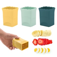 3PCS Strawberry Slicer: Fruit Cup Strawberries Cutter Speed for Banana Grape Egg