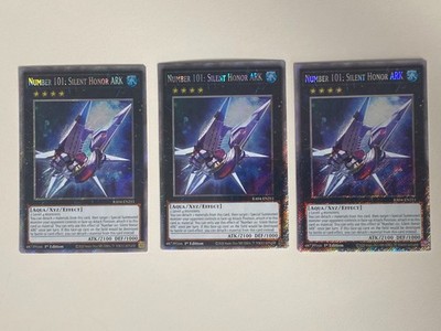 Number 101 Silent Honor ARK x 3 1st Edition Platinum Secret Rare NM Free Holo A