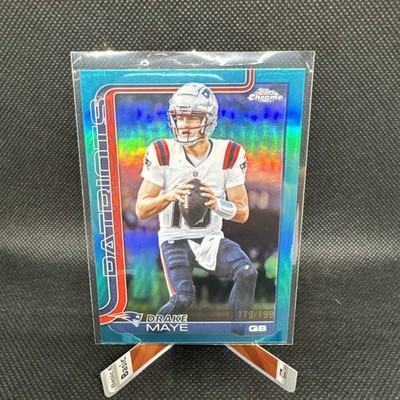 2025 Topps Chrome - Drake Maye #207 Aqua Refractor /199