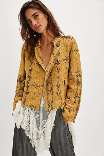 Free People - Lotty Jacquard Band Jacket NWT