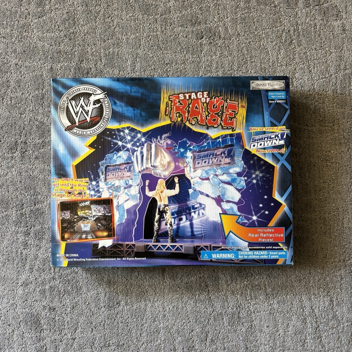 WWE Jakks Pacific Stage of Rage Playset Smackdown ! Fist Entrance