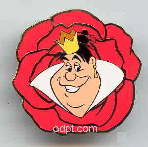 Alfiler de flores Disney WDW Pursuit Reina de Corazones Pin LE - Imagen 1 de 1