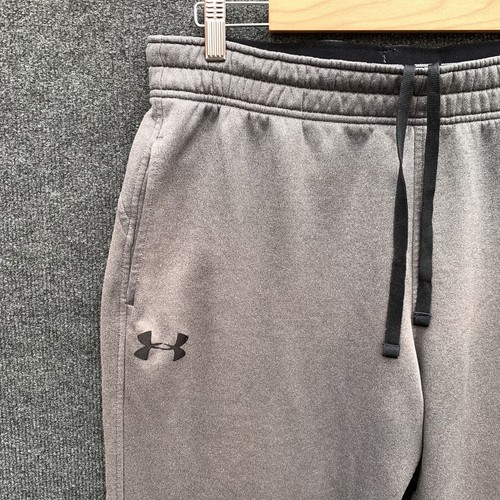 Under Armour Storm Mens Track Pants Size 34 Grey Mid Rise Regular Fit Activewear - Picture 2 of 20