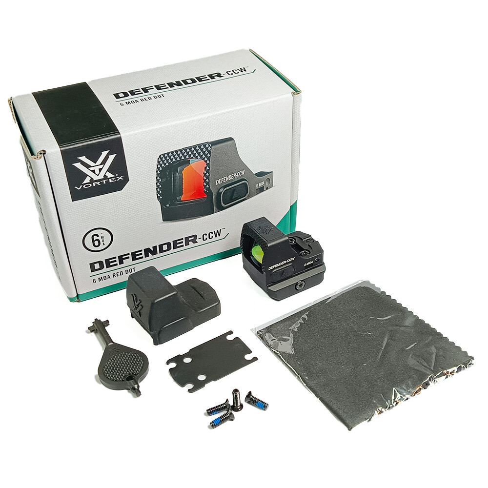 Vortex Defender CCW Red Dot 6 MOA 10 Minute Auto Shutoff New copy