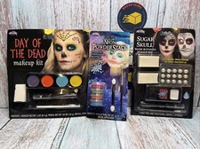 3 Day Of The Dead ,Sugar Skull And Neon Makeup Kits.Costume Accessory