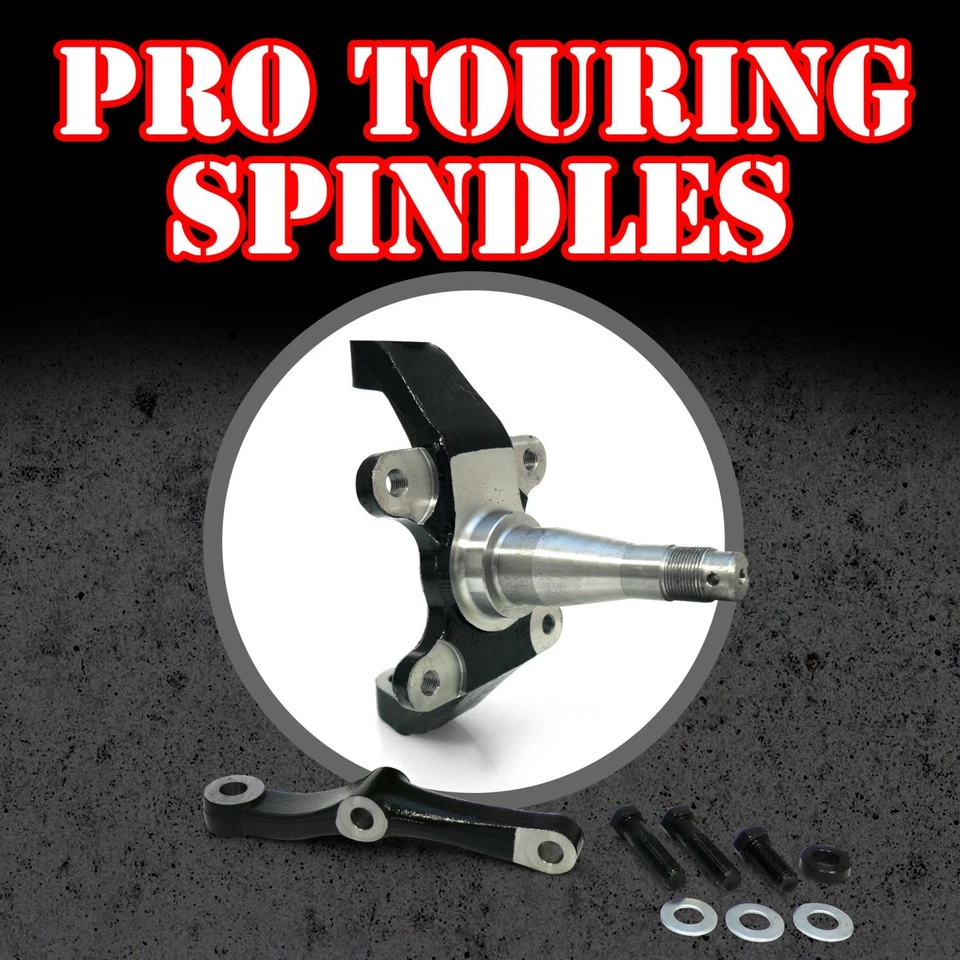 Univ 60.5 Front Steer Track MII IFS Shock Thru Coil 2" Drop 5x4.5 Manual LH Rack Foto 3 de 4