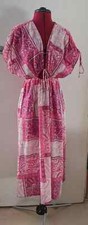 Zara Pink Patchwork Kaftan Midi Dress Size XS