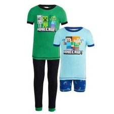 Mojang minecraft 4-Piece Sleepwear set, Multicolor, NEW