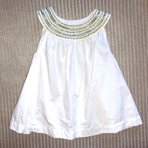 J.Crew Crewcuts Size 5 Toddler Girl Light Pink or White Embroidered Shirt