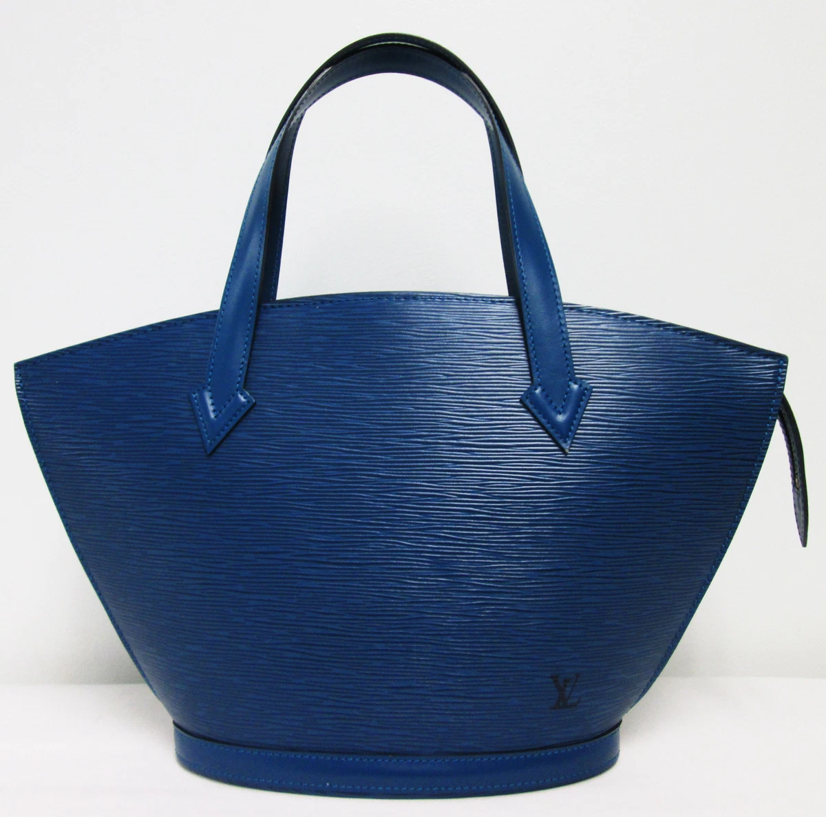 LOUIS VUITTON Saint Jacques Long Strap Blue EPI Leather Handbag Shoulder Bag