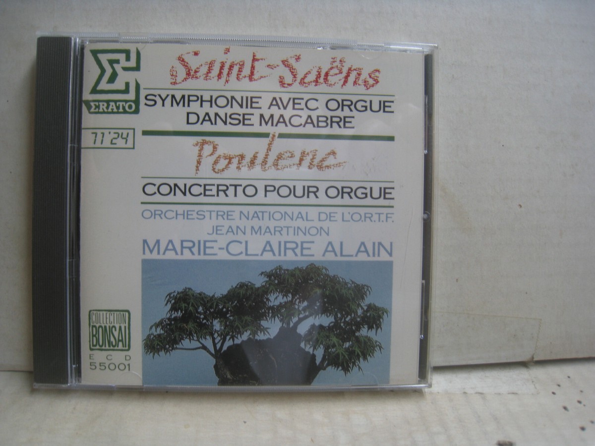 Saint-Saens Organ Sym / Poulenc Conc, Alain, Organ-Martinon