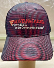 Rare Montana Dakota Utilities Hat Made In USA Cap Energy Bismarck North Dakota