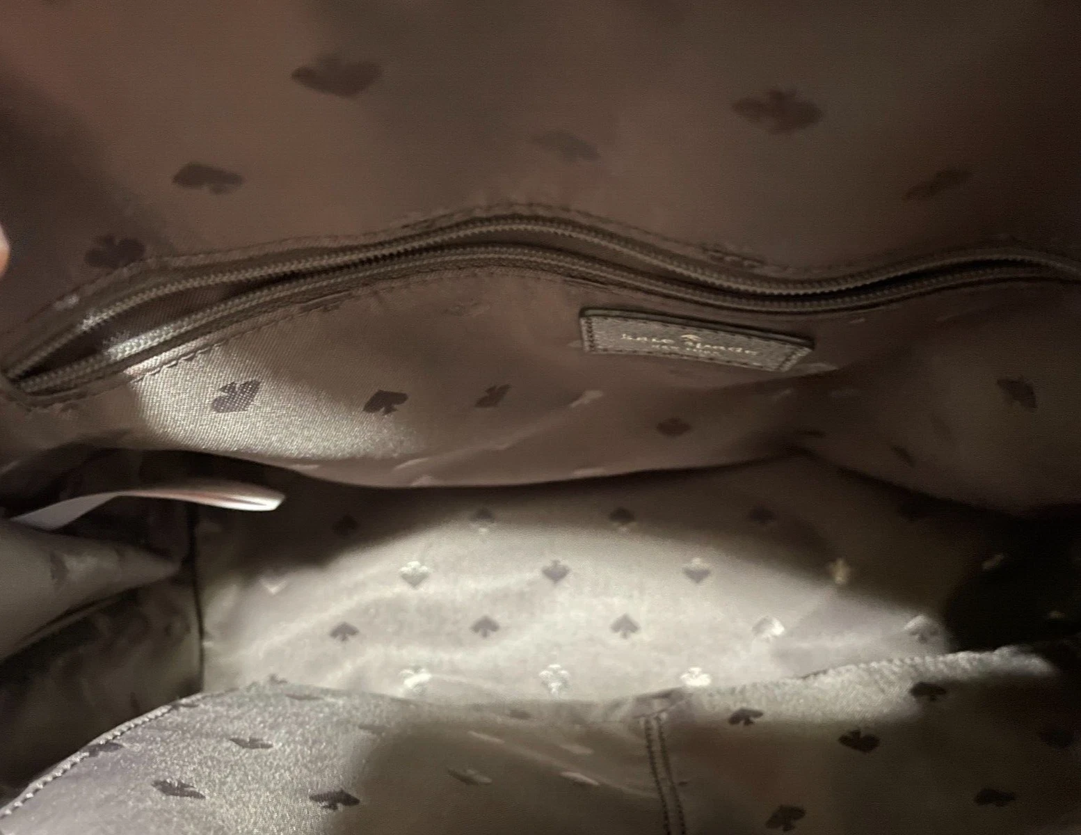 Borsa a tracolla Kate Spade media marrone cupola borsa da donna nuova senza etichette