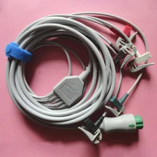 For Mindray EA6251A ECG Cable and Wires 12pin 5-lead IEC Clip 040-000960-00