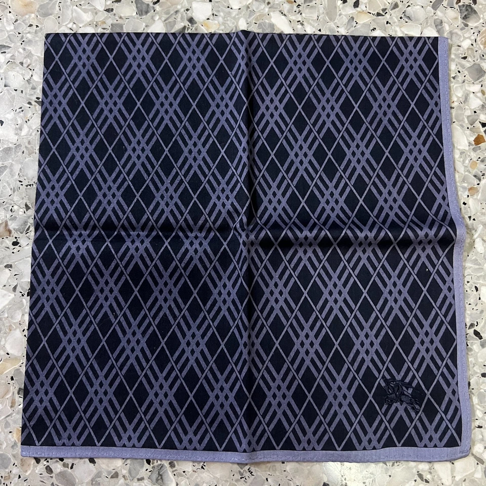 PAÑUELO HOMBRE CUADROS PÚRPURA CLÁSICO DE COLECCIÓN ALGODÓN BOLSILLO ARTE CUADRADO 20” #B15 Foto 2 de 3