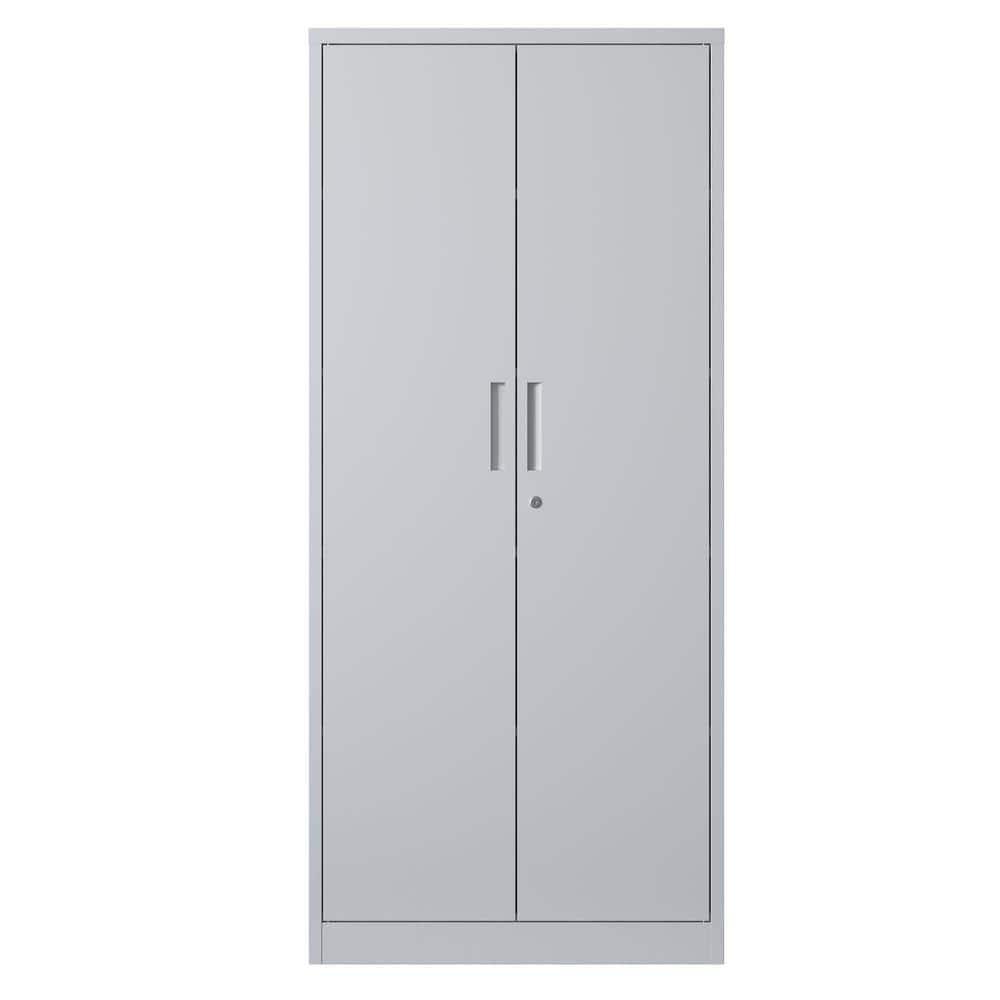 White Metal Storage Cabinet 31.5