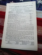 1909 train report CHICAGO & ALTON RAILROAD Joliet Grove Wann Lacon Illinois