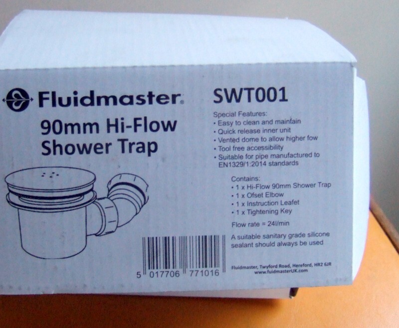 Fluidmaster 90mm HiFlow Shower Trap SWT001 5017706771016 eBay