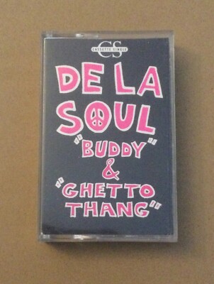 De La Soul Buddy & Ghetto Thang 1989 Rap Hip Hop Cassette Single Tape