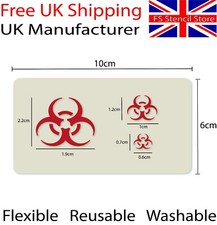 Biohazard War Game Warhammer Airbrush Mylar Stencil Washable Reusable 10cm x 6cm