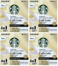 Starbucks White Chocolate Mocha Caffe Latte K Cups  24 Ct - OLD BB 2O2O