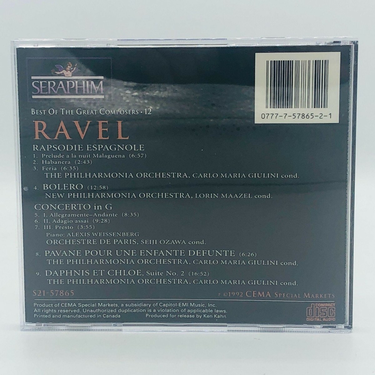 Best Of The Great Composers, 12, Ravel, CD, S21-57865