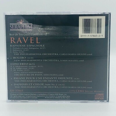 Best Of The Great Composers, 12, Ravel, CD, S21-57865, Seraphim | eBay