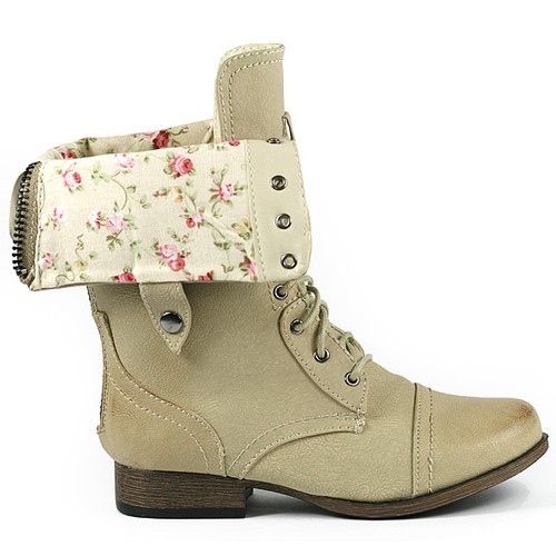 Military Combat Boots Wild Diva | eBay