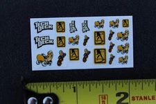 Fingerboard Skateboards Small Tech Deck Z58A Vintage Skateboarding STICKER SHEET