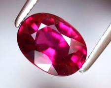 1.80 Ct Flawless Natural Mogok Pink Ruby GIE Certified Oval Cut Loose Gemstone