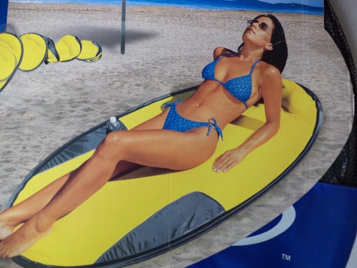 Folding Mat KelsyUS Beachmat. Inflate Headrest. Mesh Bag Strap - Picture 2 of 3