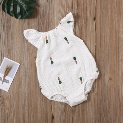 Celebrate! Easter Girl Carrot Romper Overall Outfit size 6 Month
