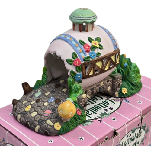 Cottontale Cottages Egg Bridge Porcelain Easter Village Vintage 2002 #579-0555 - Picture 3 of 6