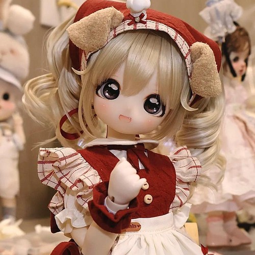 1/4 BJD Doll MDD Full Set Outfits Wig Hair Face Makeup Eyes Flexible Joint Gifts - Picture 9 of 13
