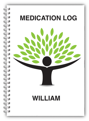 A5 PERSONALISED MEDICINE DIARY/ MEDICATION LOG BOOK/ DAILY MEDICINE RECORD 04 - Picture 4 of 4