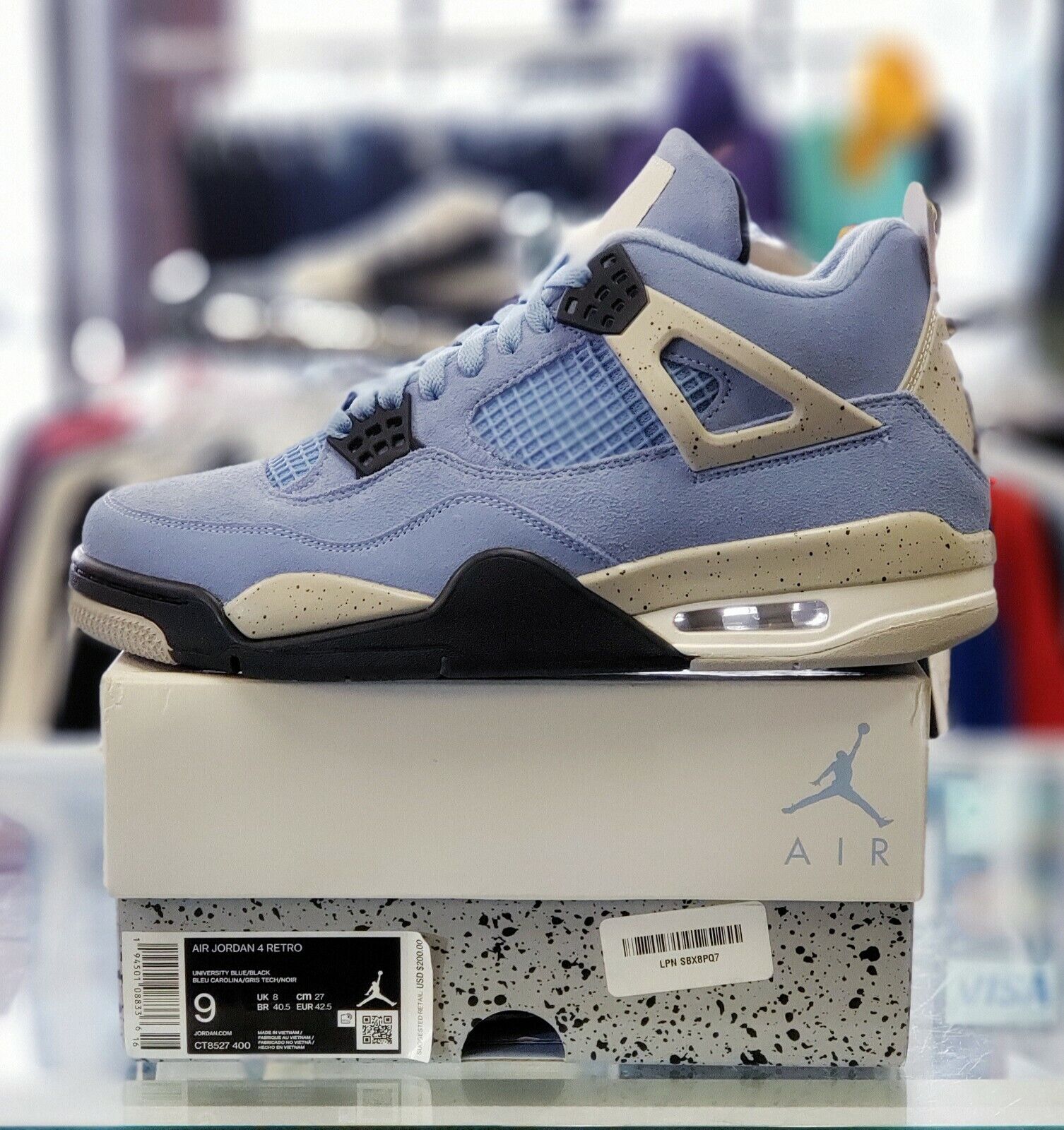 air jordan 4 carolina blue