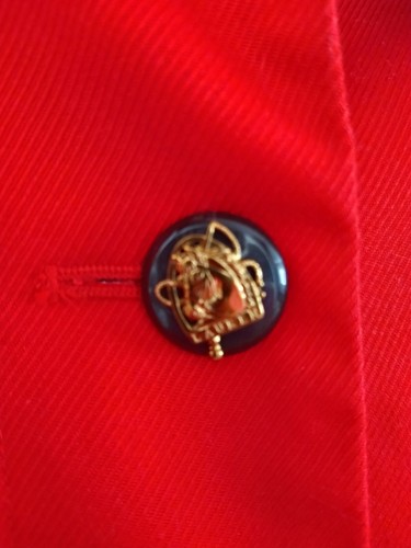 LRL Ralph Lauren Red Corduroy Collar EQUESTRIAN Riding Cotton Jacket Coat Sz PM - Picture 4 of 7