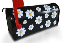 Mailbox Magnet (Partial Cover) White Daisies Various Sizes Set of 14 for Summer