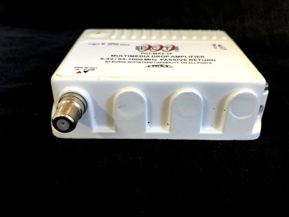 PCT 4 Port Multimedia Drop Amplifier RF/CATV Amplifier PCT-MA2-4P - Image 4 of 4