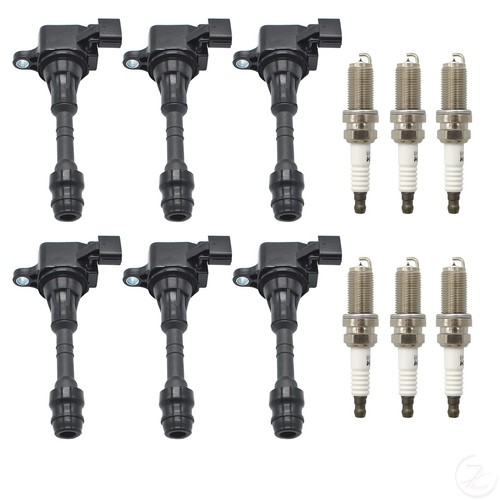 6pcs Ignition Coils UF349 & spark plug For Nissan Frontier Suzuki