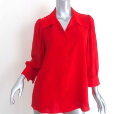 Stella McCartney Reese Button Down Blouse Red...