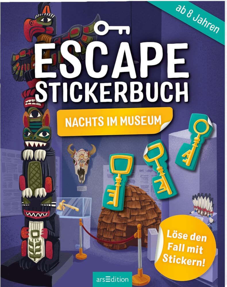 Thumbnail - Escape-stickerbuch Nachts Museum