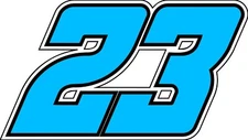 NEW FOR 2024 #23 Bubba Wallace Racing Sticker Decal - Sm thru XL - various color