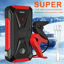 1000000mAh Car Jump Starter Booster Jumper Box  Power Bank Battery Charger USA