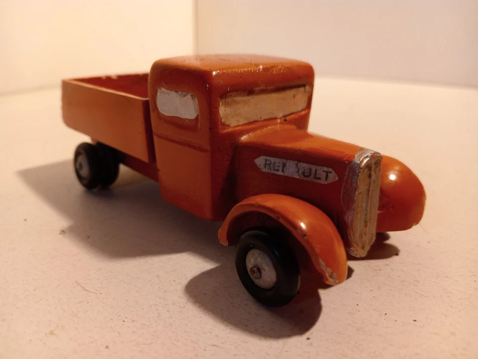 JRD Renault 5 tonnes camion plateau platre farine orange 1/40 - Photo 1/4