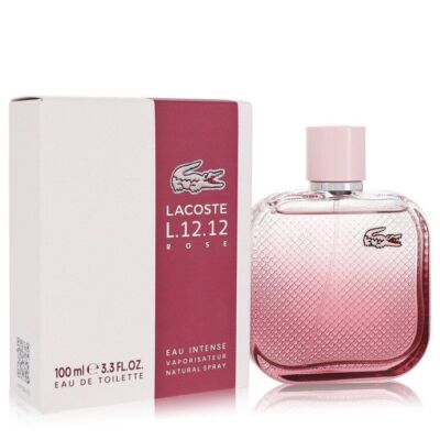 Lacoste Rose Intense 3.0 OZ Eau De Toilette For Women Elegant Fragrance